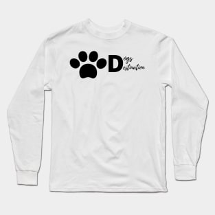 dogs destination illustration Long Sleeve T-Shirt